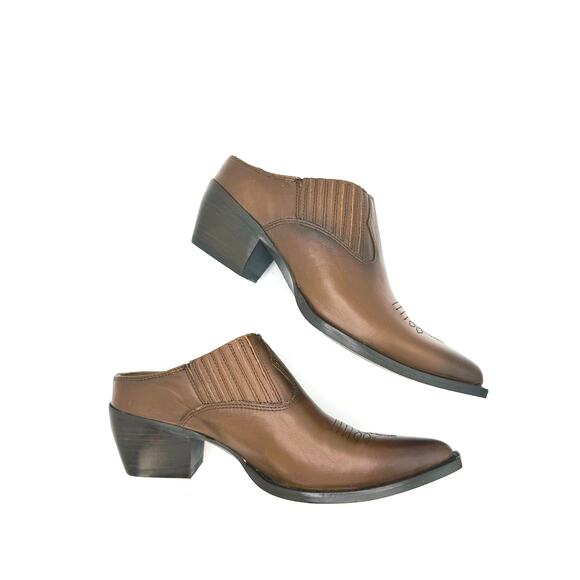 Frye WOMEN Western Brown SACHA MULE size 7 - Picture 9 of 11